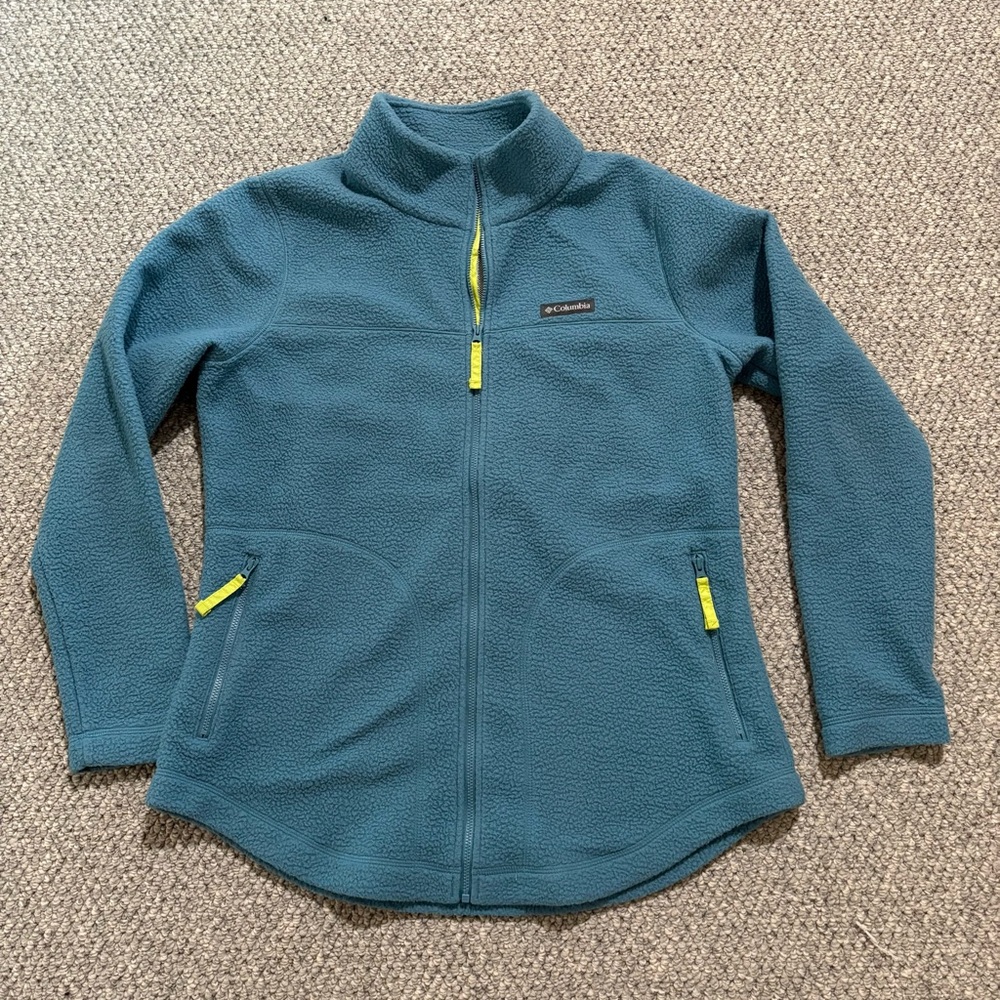 Columbia Blue Omni Heat Thermal Reflective Jacket EUC Size L